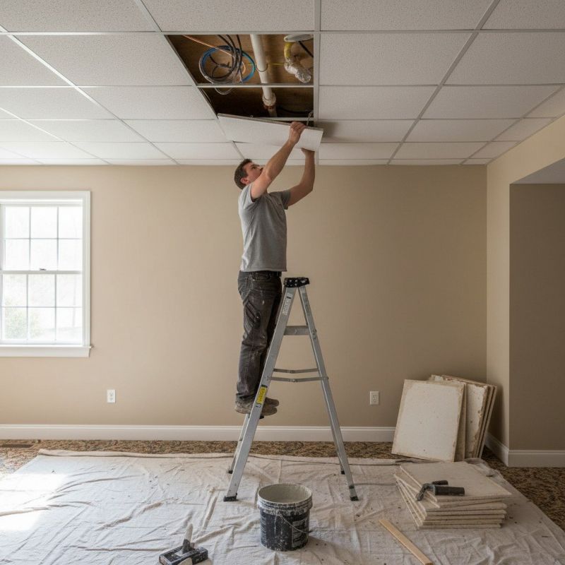 Local Drop Ceiling Installation pros at work